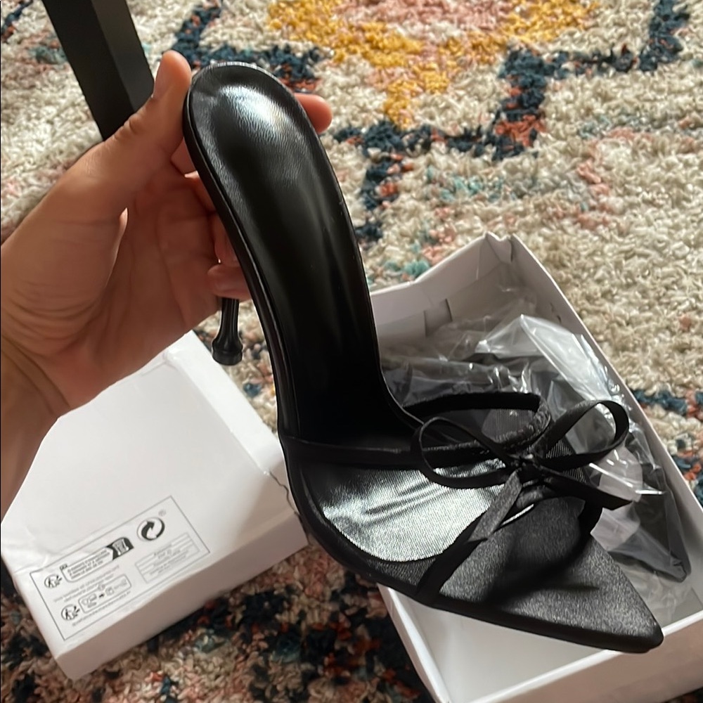 Fashion Nova black Stiletto Heels